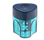 Temperamatite con contenitore - 1 foro - triangolare - con serbatoio - Faber-Castell