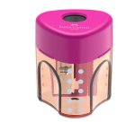 Temperamatite con contenitore - 1 foro - triangolare - con serbatoio - Faber-Castell