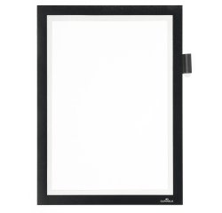 Cornice adesiva Duraframe Note - pannello magnetico - A4 (21 x 29,7 cm) - nero - Durable