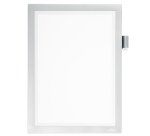 Cornice adesiva Duraframe Note - pannello magnetico - A4 (21 x 29,7 cm) - argento - Durable