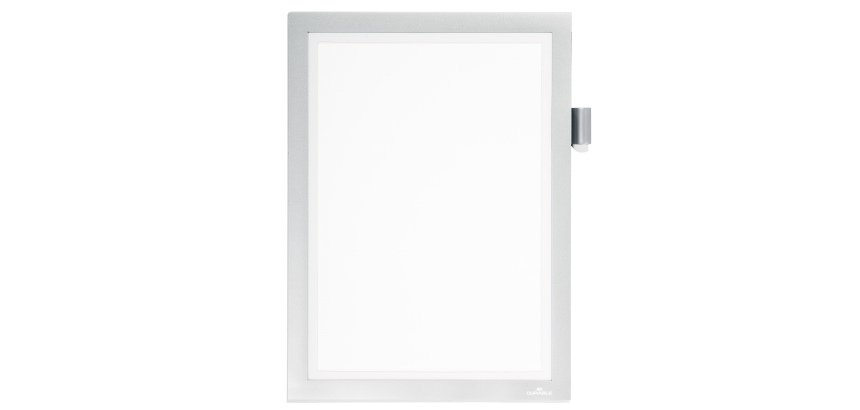 Cornice adesiva Duraframe Note - pannello magnetico - A4 (21 x 29,7 cm) - argento - Durable