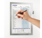 Cornice adesiva Duraframe Note - pannello magnetico - A4 (21 x 29,7 cm) - argento - Durable