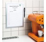 Cornice adesiva Duraframe Note - pannello magnetico - A4 (21 x 29,7 cm) - argento - Durable