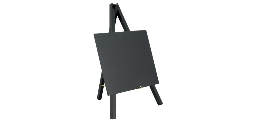Mini Lavagna con cavalletto nero - 24,4 x 15 cm - nero - Securit