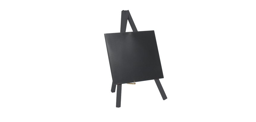 Mini Lavagna con cavalletto nero - 24,4 x 15 cm - nero - Securit