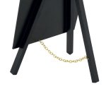 Mini Lavagna con cavalletto nero - 24,4 x 15 cm - nero - Securit
