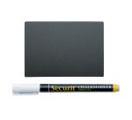 Targhette - 7,4 x 10,5 cm (A7) - nero - Securit - set 20 pezzi