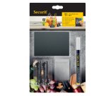 Targhette - 7,4 x 10,5 cm (A7) - nero - Securit - set 20 pezzi