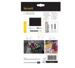 Targhette - 7,4 x 10,5 cm (A7) - nero - Securit - set 20 pezzi