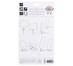 Targhette -15 x 21 cm (A5) - nero - Securit - set 10 pezzi
