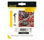 Supporti a spina per targhette - nero - Securit - set 20 pezzi