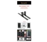 Piedi in metallo nero per lavagne Multiboard - Securit - set 2 pezzi