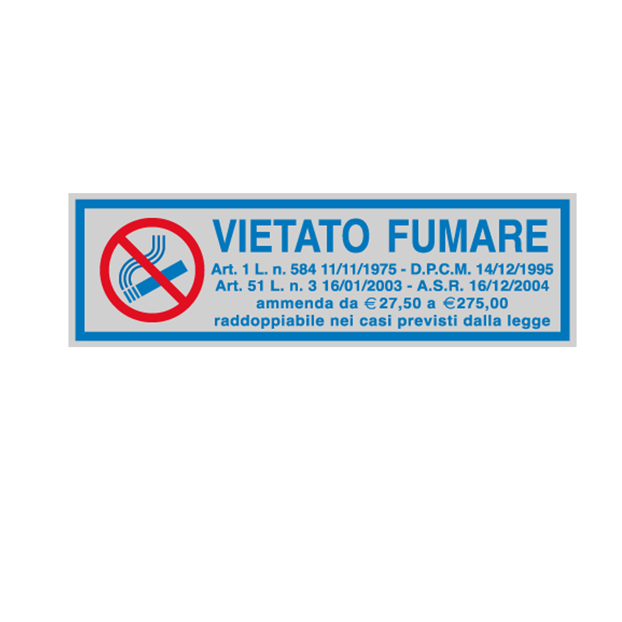 Targa Vietato Fumare In Alluminio Spazzolato, 120x120 Mm, Adesiva, Ofform, Fatta In Germania - 5