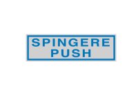 En_targhetta adesiva - spingere push - 16,5 x 5 c