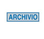 Targhetta adesiva - ARCHIVIO - 16,5 x 5 cm - Cartelli Segnalatori