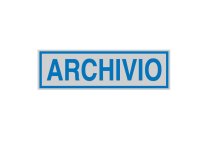 Targhetta adesiva - ARCHIVIO - 16,5 x 5 cm - Cartelli Segnalatori