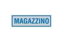 Targhetta adesiva - MAGAZZINO - 16,5 x 5 cm - Cartelli Segnalatori