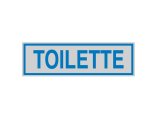 Targhetta adesiva - TOILETTE - 16,5 x 5 cm - Cartelli Segnalatori