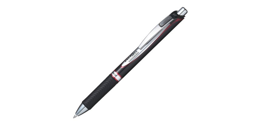 Roller a scatto Energel XM Permanent  - punta 0,7mm - rosso - Pentel