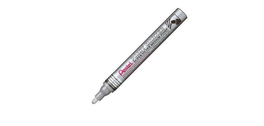 Marcatore Paint Marker Linea Amiko - punta media 4,50mm - argento - Pentel