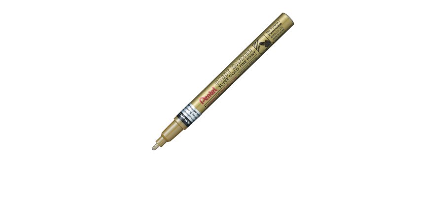Marcatore Paint Marker Linea Amiko - punta fine 2,90mm - oro - Pentel