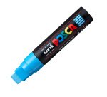 Marcatore a base d'acqua Uni Posca PC17K - punta extra large a scalpello 15,0mm  - azzurro - Uni Mitsubishi