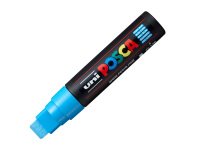 Marcatore a base d'acqua Uni Posca PC17K - punta extra large a scalpello 15,0mm  - azzurro - Uni Mitsubishi