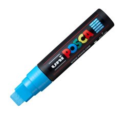 Marcatore a base d'acqua Uni Posca PC17K - punta extra large a scalpello 15,0mm  - azzurro - Uni Mitsubishi