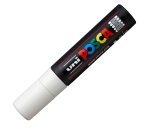 Marcatore a base d'acqua Uni Posca PC17K - punta extra large a scalpello 15,0mm  - bianco - Uni Mitsubishi