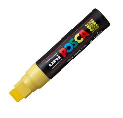 Marcatore a base d'acqua Uni Posca PC17K - punta extra large a scalpello 15,0mm  - giallo - Uni Mitsubishi