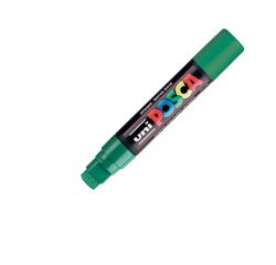 Marcatore a base d'acqua Uni Posca PC17K - punta extra large a scalpello 15,0mm  - verde - Uni Mitsubishi