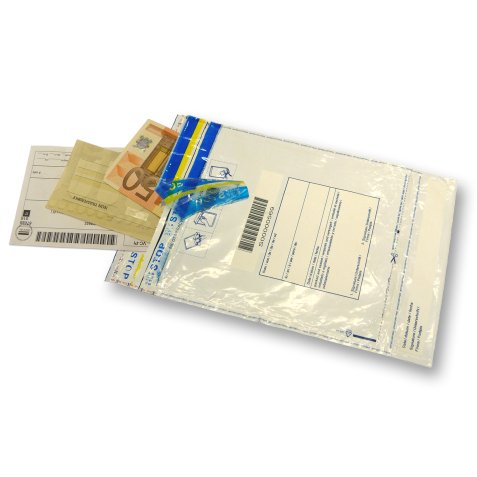 Busta di sicurezza - 22,5 x 32,5 cm - 70 micron - LDPE riciclabile - Viva - conf. 25 pezzi