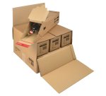 Scatola CP 181 - modulabile per 3/6 bottiglie - 37,5 x 36,5 x 25 cm - cartone - avana - ColomPac