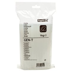 Colla termofusibile - diametro 12 mm - lunghezza 19 cm - 1 kg - trasparente - Rapid