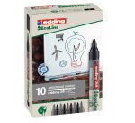 Marcatore per lavagne bianche 28 EcoLine - punta conica - da 1,5 a 3 mm - nero - Edding