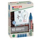 Marcatore per lavagne bianche 28 EcoLine - punta conica - da 1,5 a 3 mm - blu - Edding