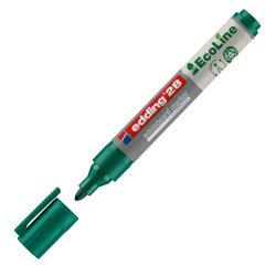 Marcatore per lavagne bianche 28 EcoLine - punta conica - da 1,5 a 3 mm - verde - Edding