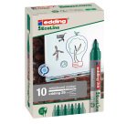 Marcatore per lavagne bianche 28 EcoLine - punta conica - da 1,5 a 3 mm - verde - Edding