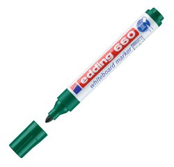 Marcatore per lavagne bianche 660 - punta conica - da 1,5 a 3 mm - verde - Edding