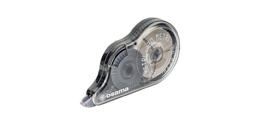 Correttore a nastro 20 Metri - 5 mm x 20 m - involucro nero - Osama