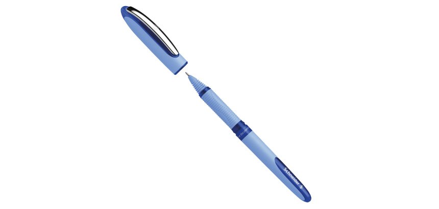 Roller One Hybrid N con cappuccio - tratto 0,3mm - blu - Schneider