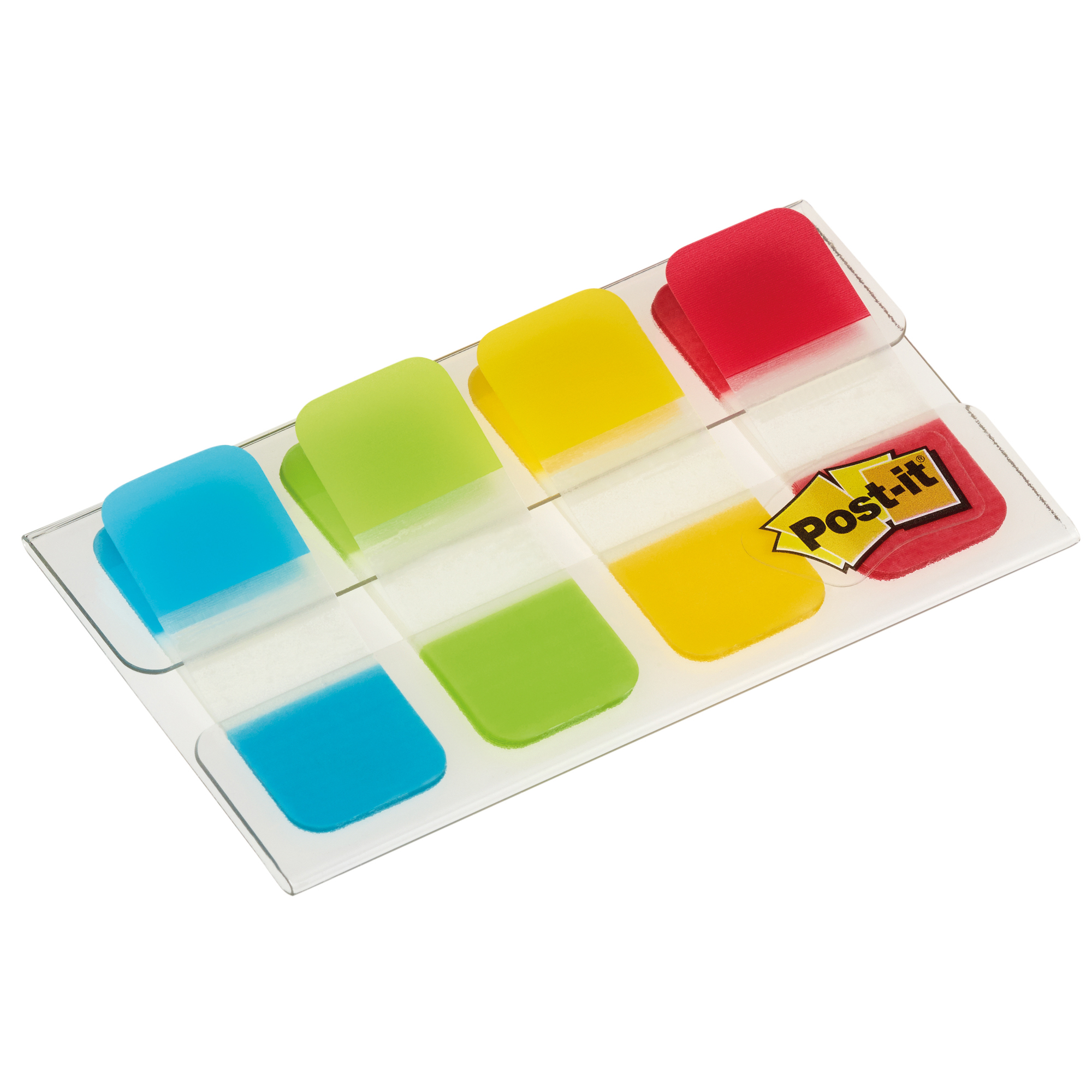 Post-it Index formato medio con dispenser in plastica, colore rosso