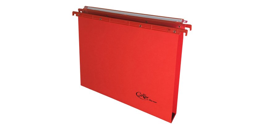 Cartella sospesa Joker - cassetto - interasse 39 cm - fondo U - 37 x 25 cm - rosso - Bertesi