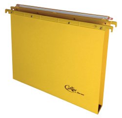 Cartella sospesa Joker - cassetto - interasse 39 cm - fondo U - 37 x 25 cm - giallo - Bertesi