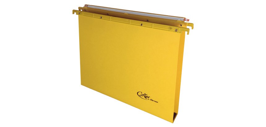 Cartella sospesa Joker - cassetto - interasse 39 cm - fondo U - 37 x 25 cm - giallo - Bertesi