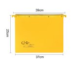 Cartella sospesa Joker - cassetto - interasse 39 cm - fondo U - 37 x 25 cm - giallo - Bertesi