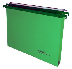Cartella sospesa Joker - cassetto - interasse 39 cm - fondo U  - 37 x 25 cm - verde - Bertesi