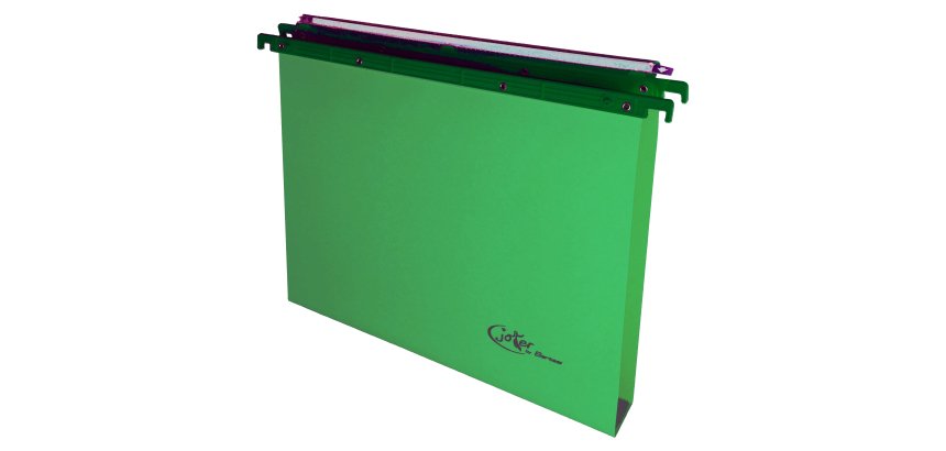 Cartella sospesa Joker - cassetto - interasse 39 cm - fondo U  - 37 x 25 cm - verde - Bertesi