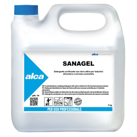 Detergente sanificante Sanagel - Alca - tanica da 3 kg