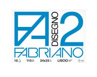 Album F2 -24x33cm - 10 fogli - 110gr - liscio - punto metallico - Fabriano